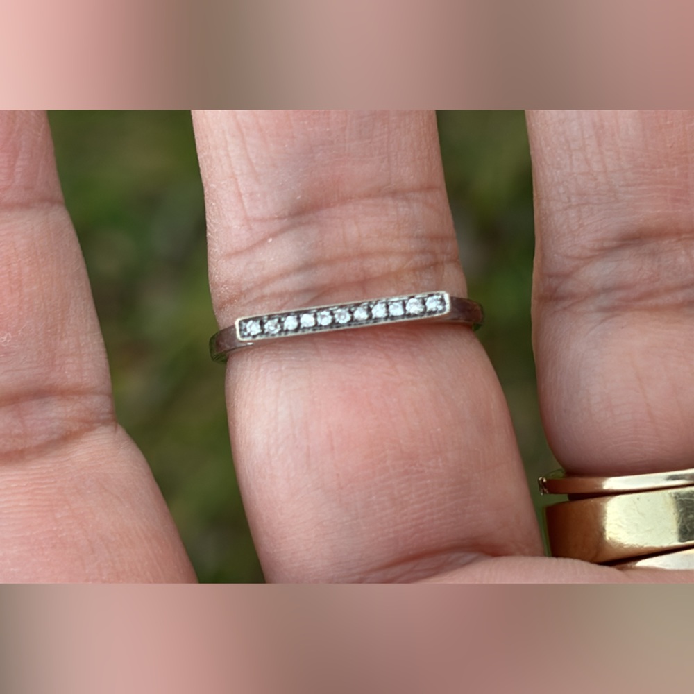 Dana Rebecca Designs 14k Gold Diamond Bar Ring ✨SOLD✨ - Picture 5 of 14